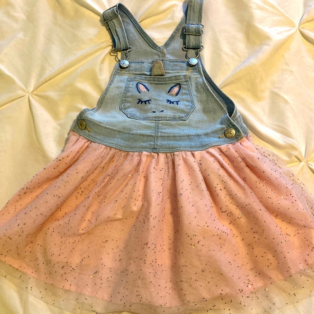 Oshkosh Denim Overall Dress Size 4t